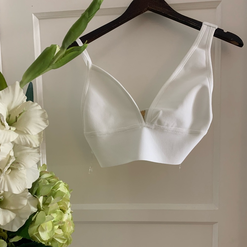 CO-ORD WHITE 2 PIECE TOP & SKIRT SET BANDAGE DRESS - Picture 8 of 15